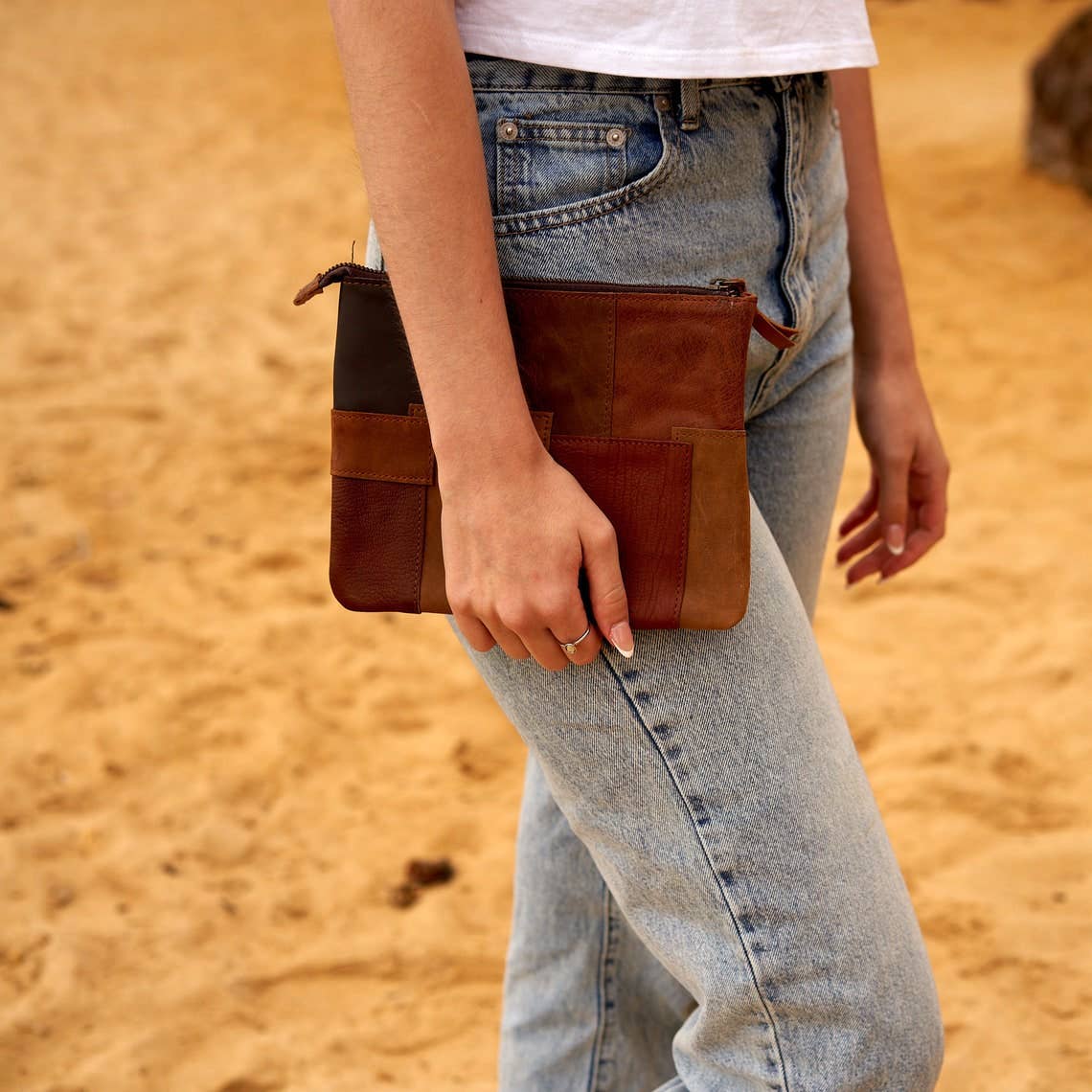 MLC - Wholesale Clutch Bag - Women's - Patchwork Perfection Leather Clutch1