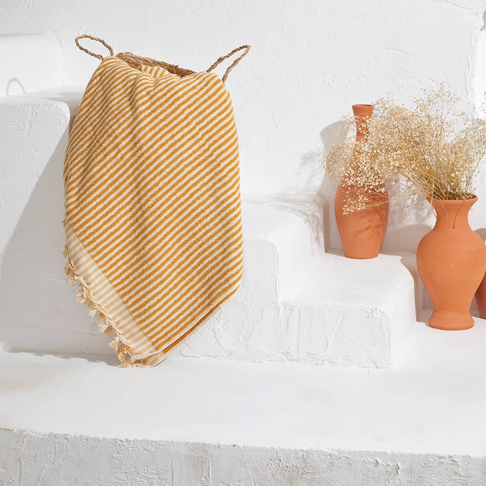 Kikoya - Wholesale Bath Towel - Stripe Handloom Bath Turkish Towels Vintage Bohemian Look3