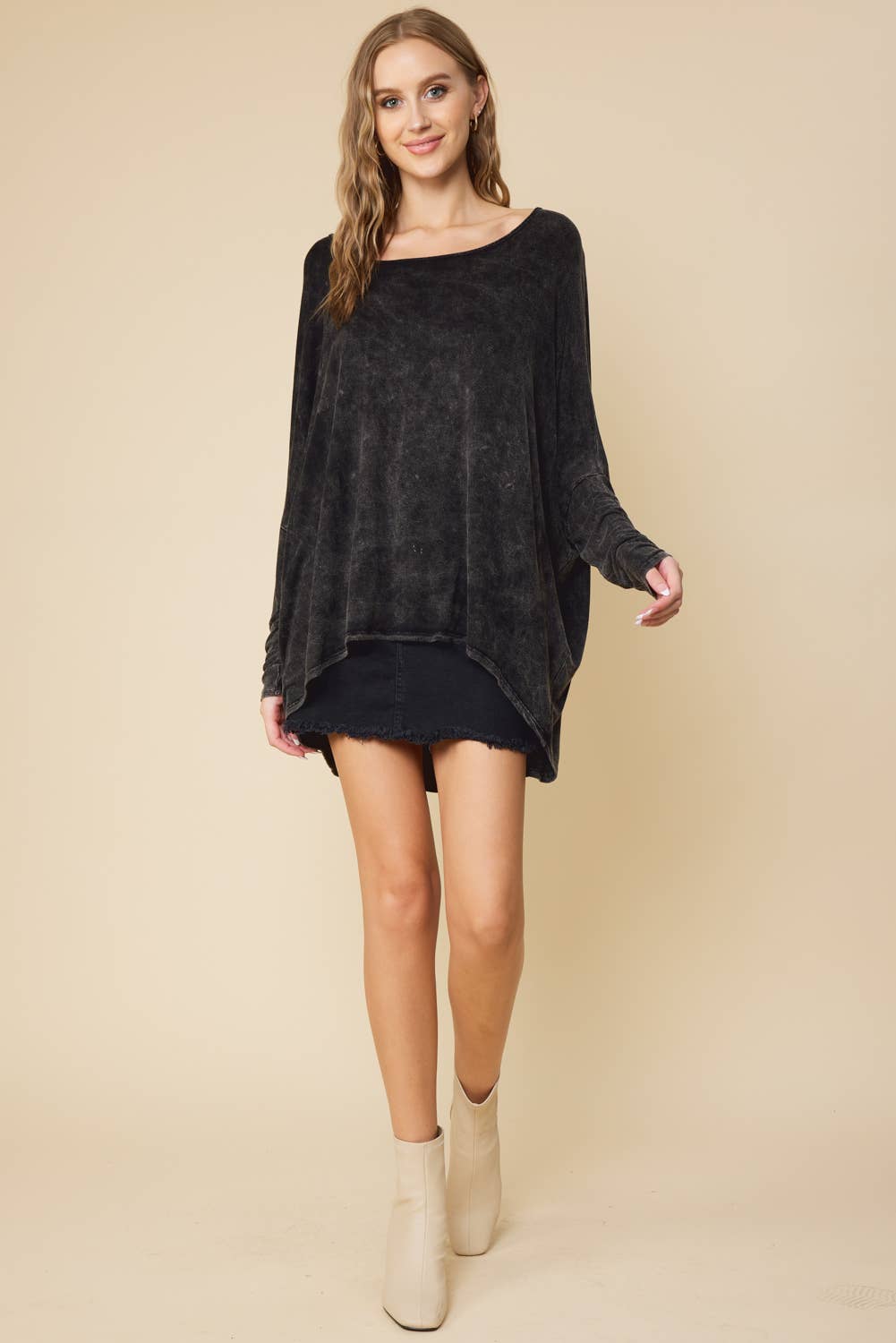 FSL Apparel – wholesale Tunika - Dam – ST3257 - TRÖJA ÖVER STORLEK PLAGG TIE DYE TUNIKA TOPP3