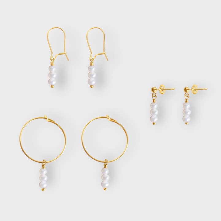 Brincos de Pérola | Momentos & Marcos por atacado de The Always Busy Mama