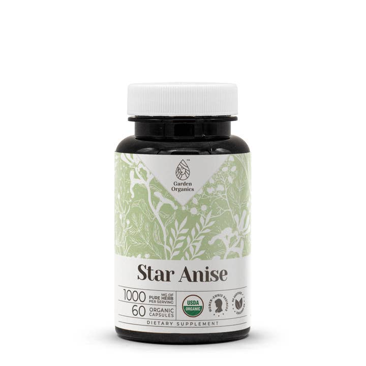 Star Anise Capsules for wholesale by Garden Organics