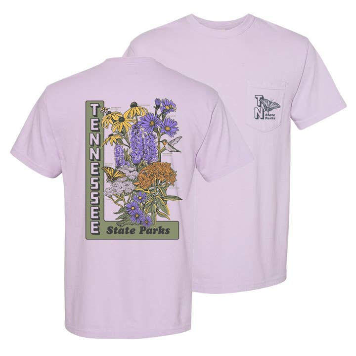 Tennessee State Parks - Pollinators Tee (Orchid) for wholesale by Friendly Arctic