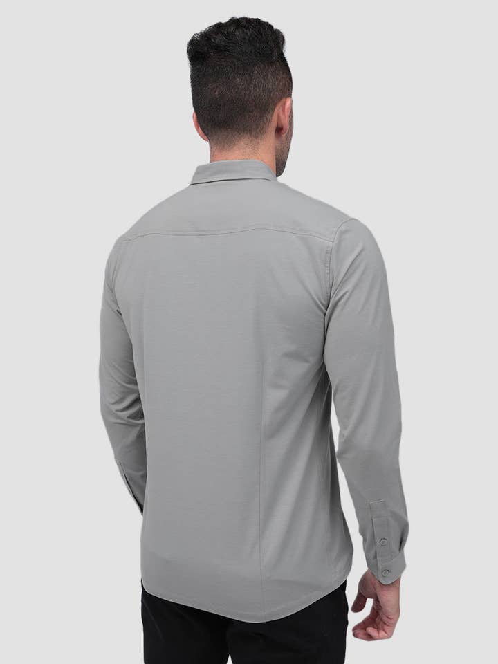 INTO THE AM - Vente Chemise à col boutonné – homme - Chemise boutonnée à manches longues pour hommes39