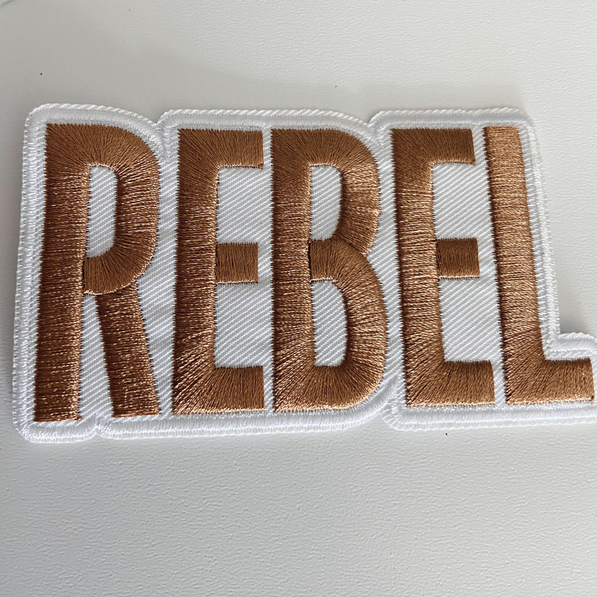 TEELUX – wholesale Patch – 4" REBEL -  Embroidered Hat Patch3