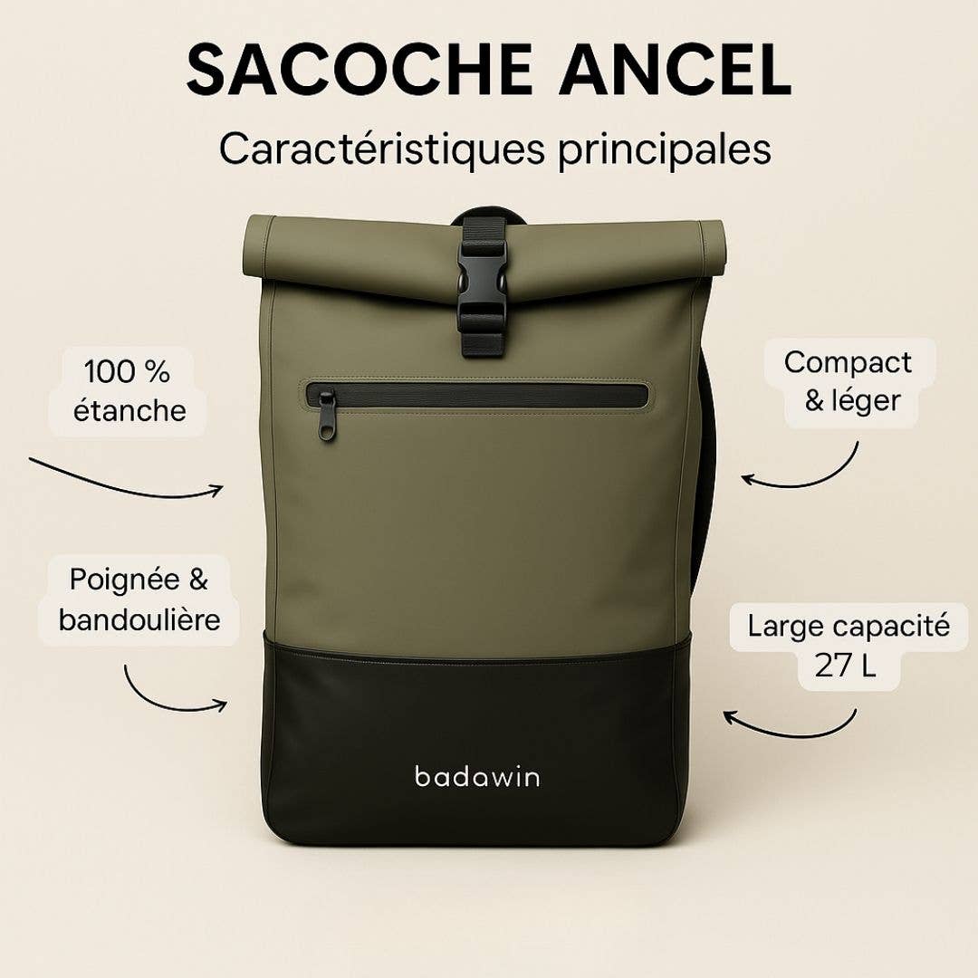 BADAWIN – Engroshandel Tilbehør til cykling – BADAWIN Ancel Badawin khaki grøn cykeltaske/pung6