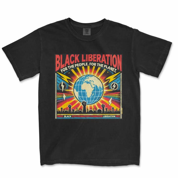 T-shirt Afrofuturiste de Libération Noire pour la vente par Stoop & Stank Tees