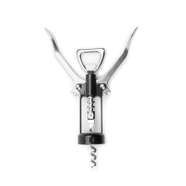 Fox Run Brands - Wholesale Bottle/Wine Opener - Fox Run Wing Corkscrew, 1.25" x 2.25" x 6.75"2