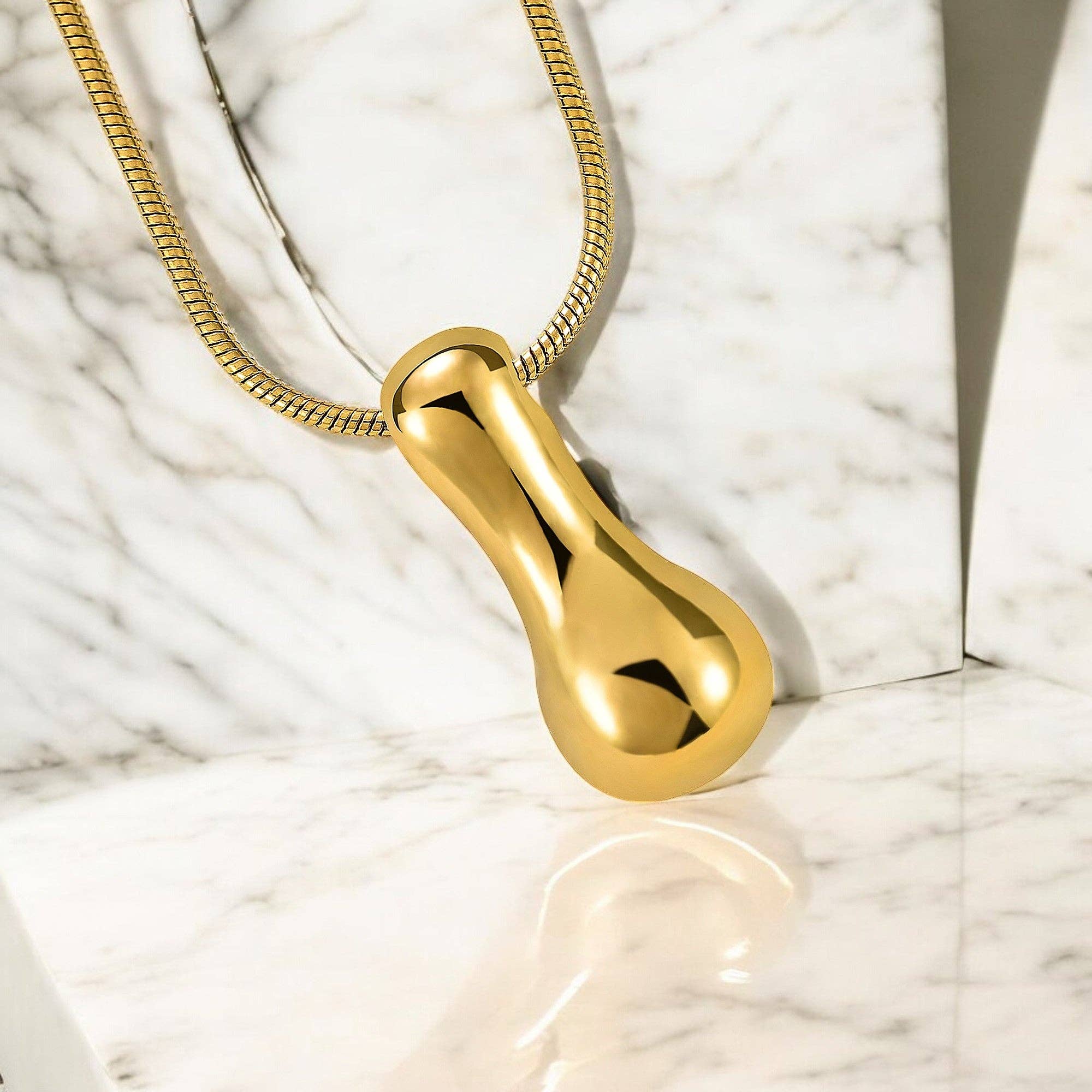 Cape Diablo - Vente Colliers à pendentif - Collier Initiale Lettre Bulle Chute Éclat Doré8