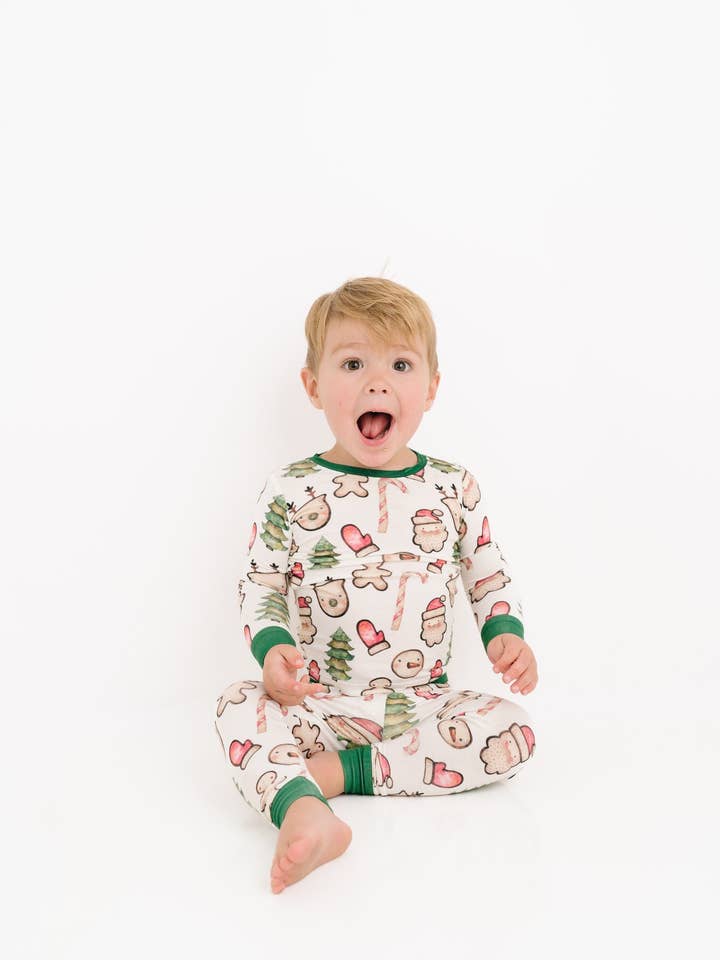 Little One Shop - Wholesale Lounge Set - Kids - Christmas Cookies Bamboo Set