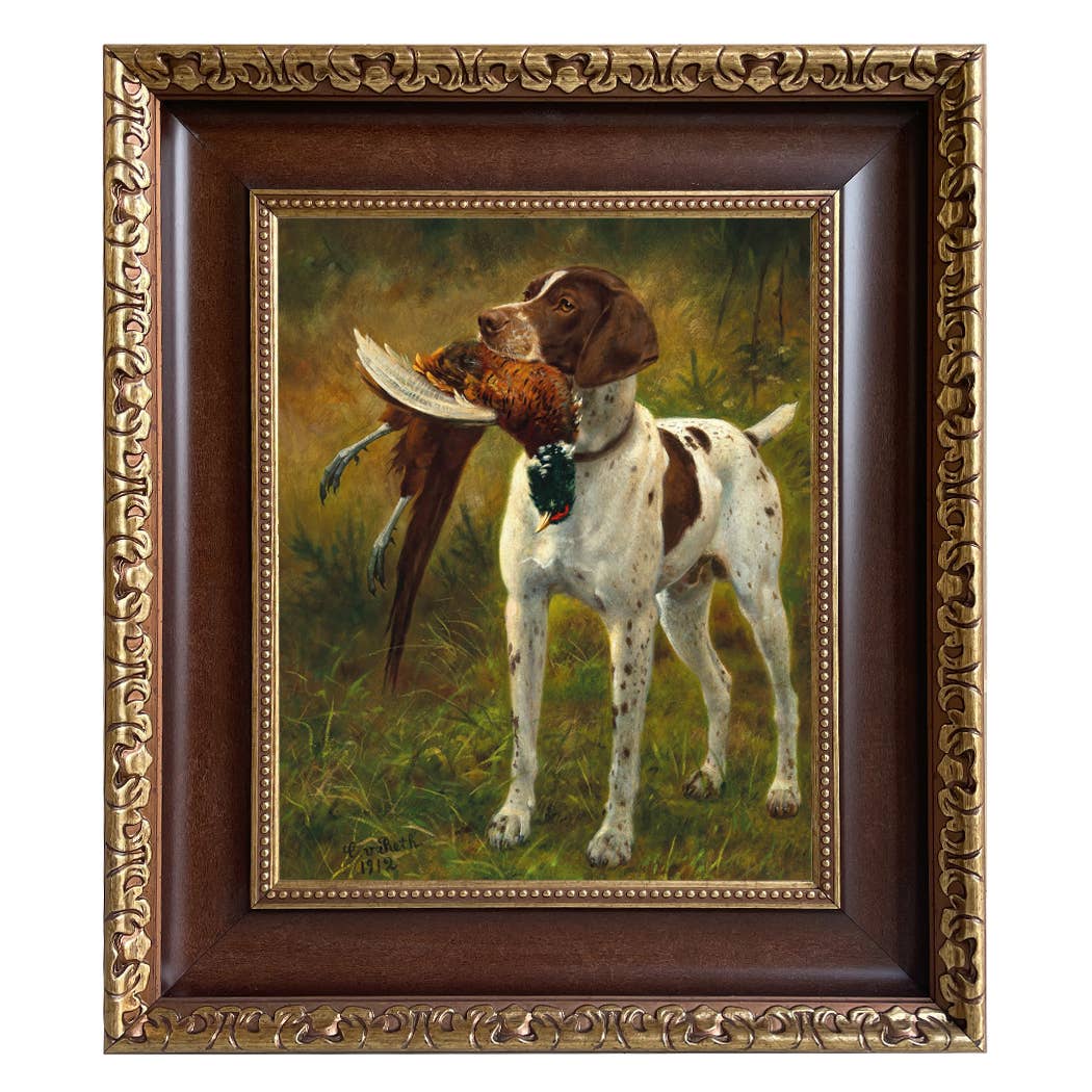 Madison Bay Co. - Historical Home Decor Reproductions – wholesale Wall decor – Kids & Baby – English Pointer with Pheasant Painting Print on Canvas15