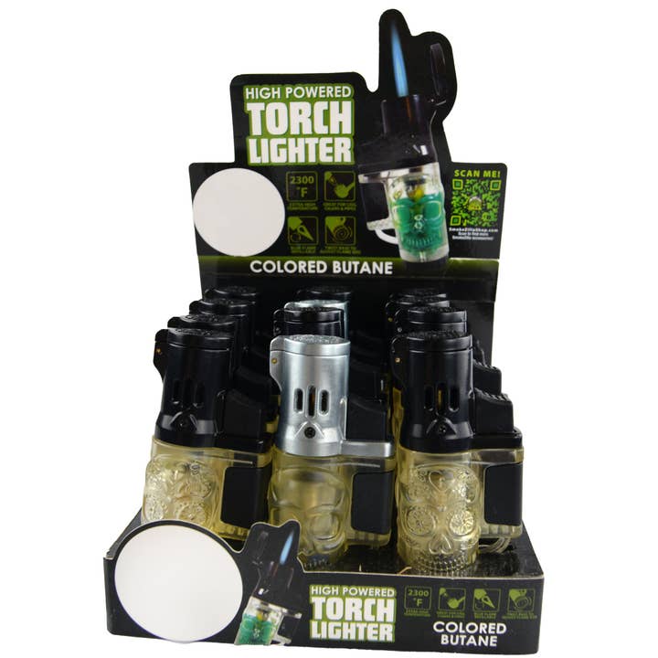 Novelty Brands - Wholesale Retailer Display - Home & Living - SMOKEZILLA REFILLABLE MOLDED TORCH LIGHTER- 12 PER DISPLAY