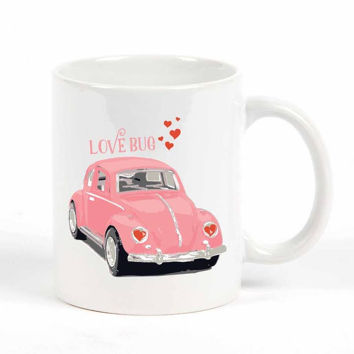 Potluck Press - Wholesale Coffee mug - Love Bug Car Mug