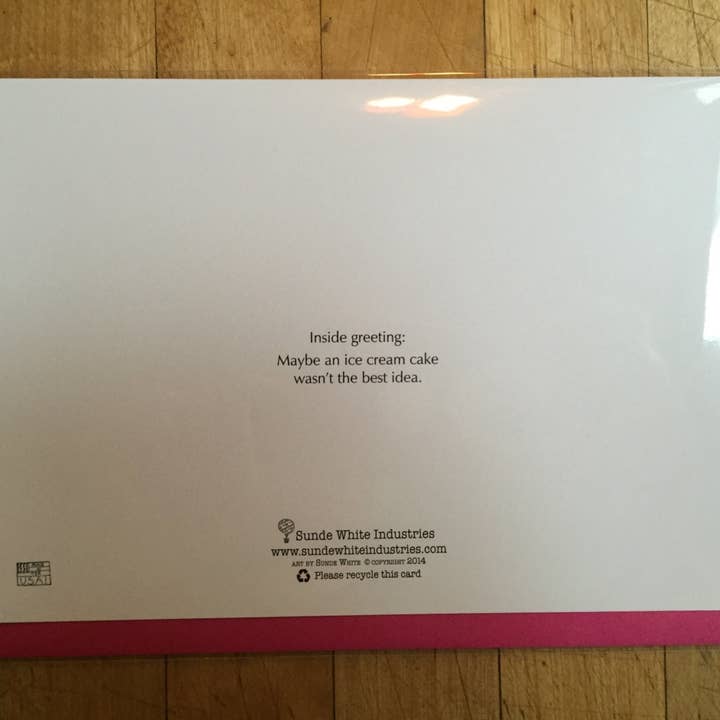 Sunde White Industries - Wholesale Birthday Card - Ice Cream Cake Cats Birthday Card2