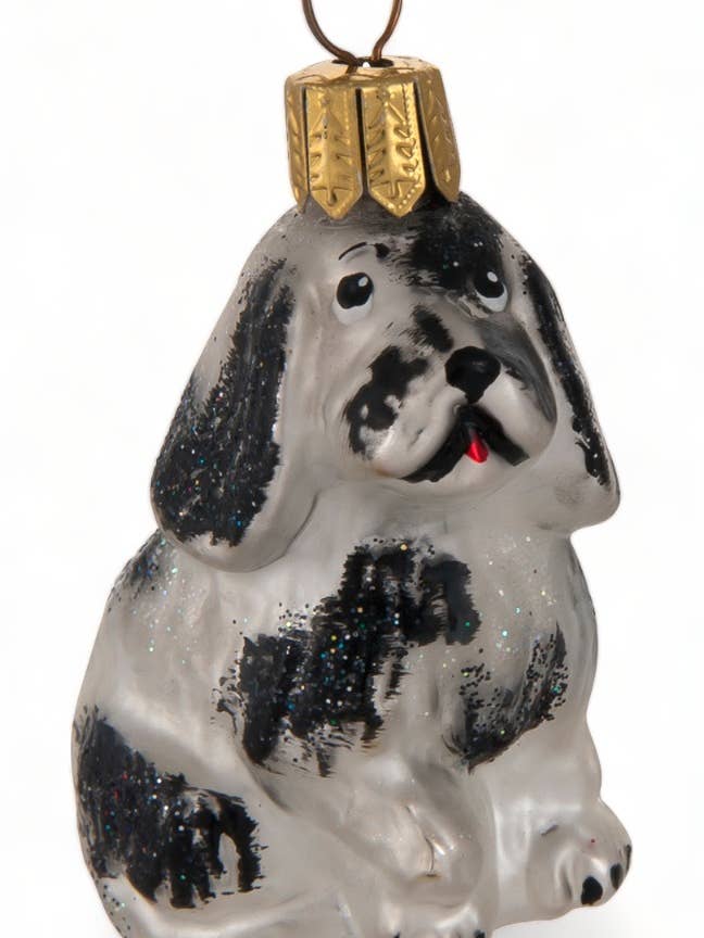 Cane Nero/Bianco per la vendita all'ingrosso da parte di Oberfränkische Glas Marke