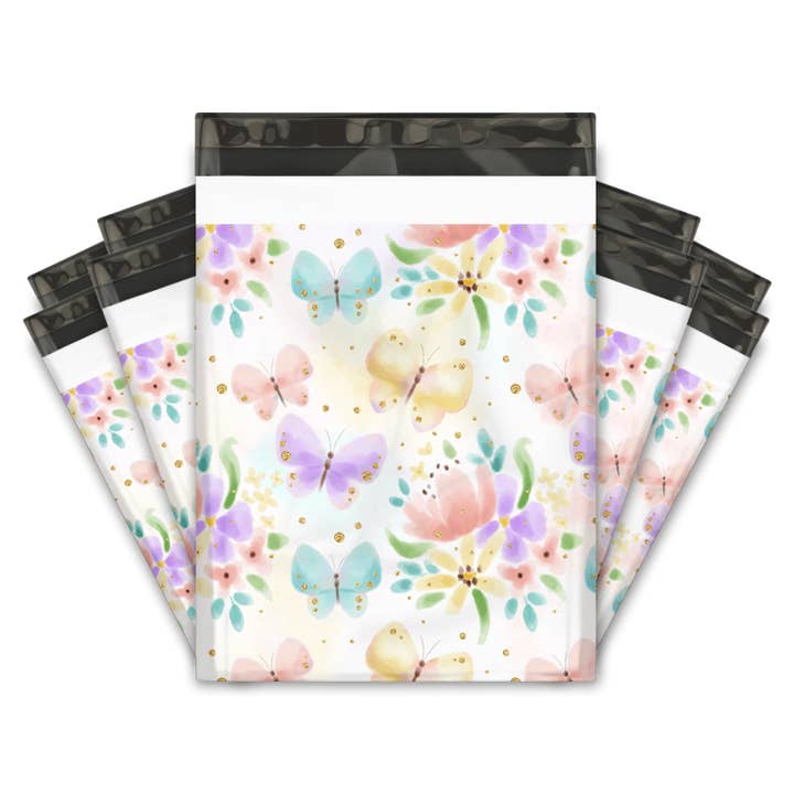 10x13 Butterfly Designer bedrukte verzendmailers voor wholesale door Eleven Fashion