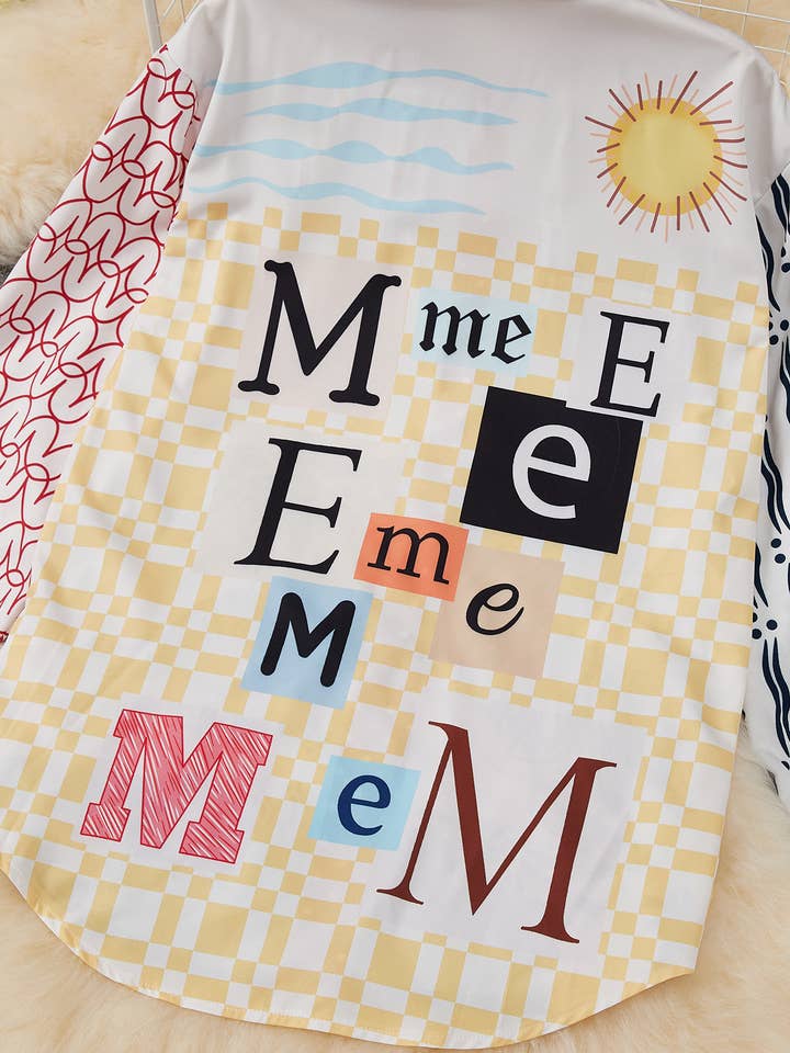 Brown Wild Animal & Floral Print Shirt Wide-Leg Pants Set for wholesale on Faire3