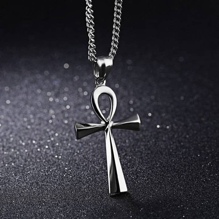 SILVER Ankh Chain for wholesale on Faire