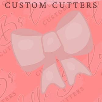 Emporte-pièce pour nœud de pom-pom girl : emporte-pièce à ruban en fondant #2 pour la vente par Lolli B Custom Cutters