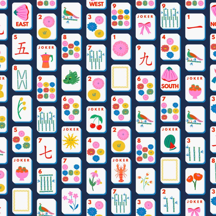 TAYLOR GRAY - Wholesale Decorative Tray - 11x17 MAHJONG MADNESS VOL 2 insert set of 108