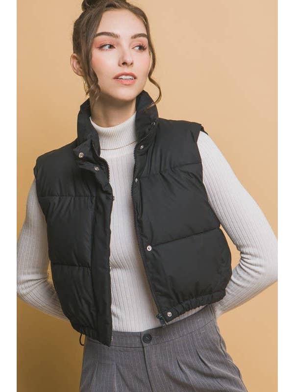 Vanilla Monkey - Wholesale Jacket - Women's - Cropped Puffer With Pockets
