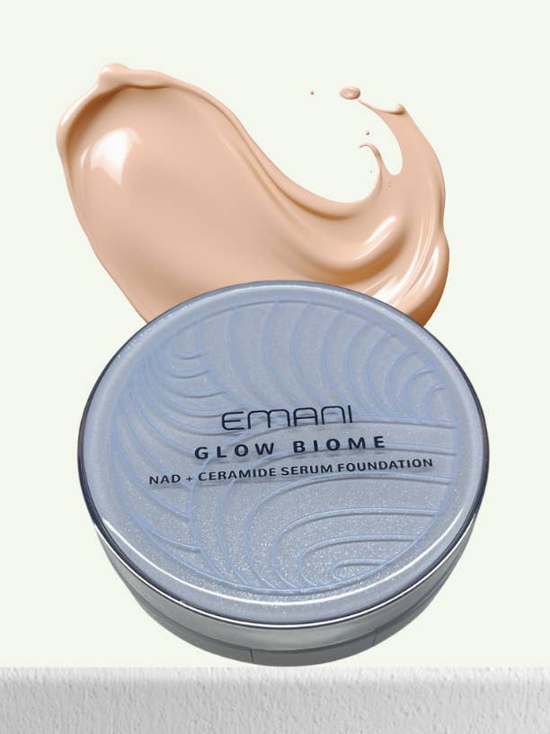 Glow Biome NAD+ Serum Foundation for wholesale by EMANI VEGAN COSMETICS