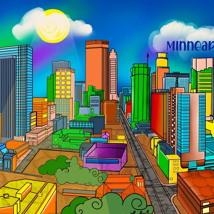 orizzonte di Minneapolis per la vendita all'ingrosso da parte di Faejays