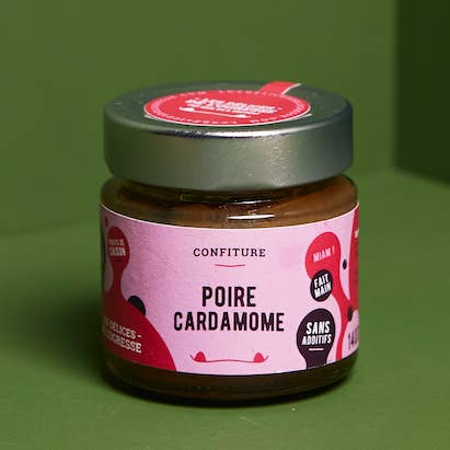 Marmellata extra biologica di pere e cardamomo - Speciale natalizio per la vendita all'ingrosso da parte di Les Délices de l'Ogresse