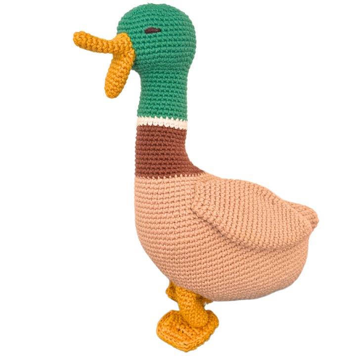 BEBEMOSS, LLC - Wholesale Stuffed/Plush Toy - Kids & Baby - Ollie the Organic Duck Plush, Handcrafted kids toy