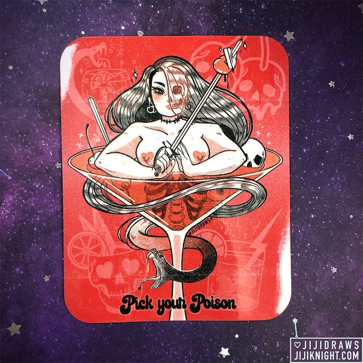 JIJI KNIGHT ILLUSTRATIONS - Wholesale Sticker - Sticker // Pick Your Poison1