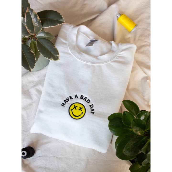 Have A Bad Day Crew for wholesale by Unravel Creative