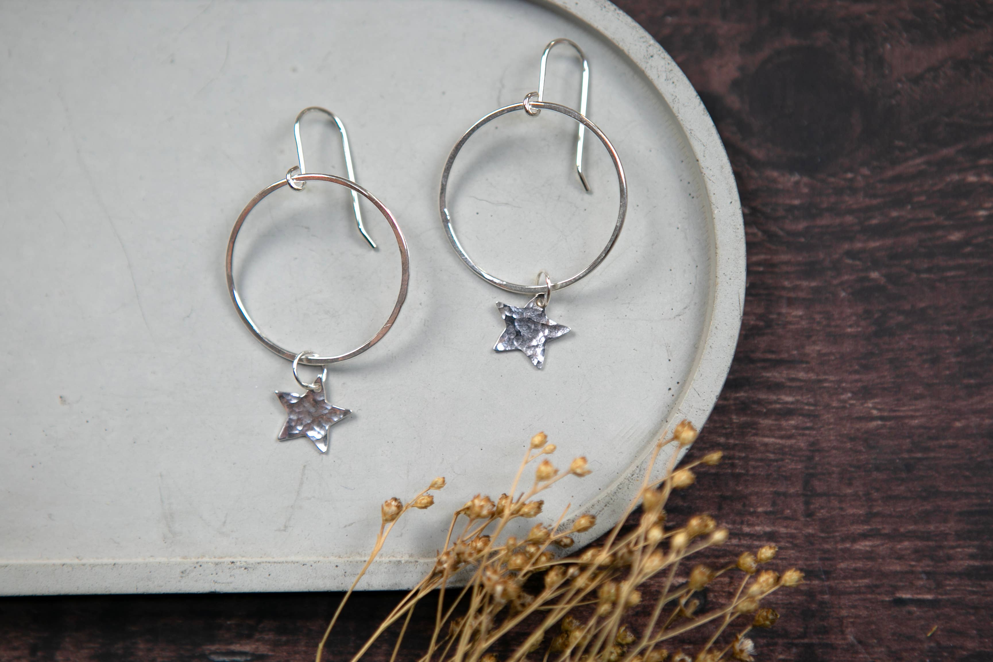 The Old Farmhouse Jewellery – wholesale Dangle earrings – Small Charm & Hoop Earrings, sterling silver, statement3