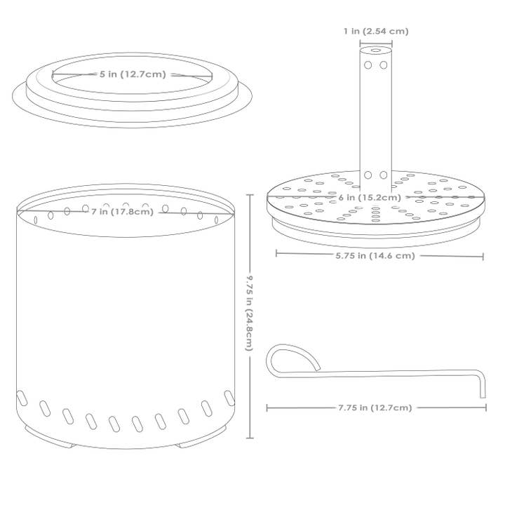 Sunnydaze Decor - Wholesale Fire Pit - Tabletop Smokeless Fire Pit with Triple Burn Design - Silver
