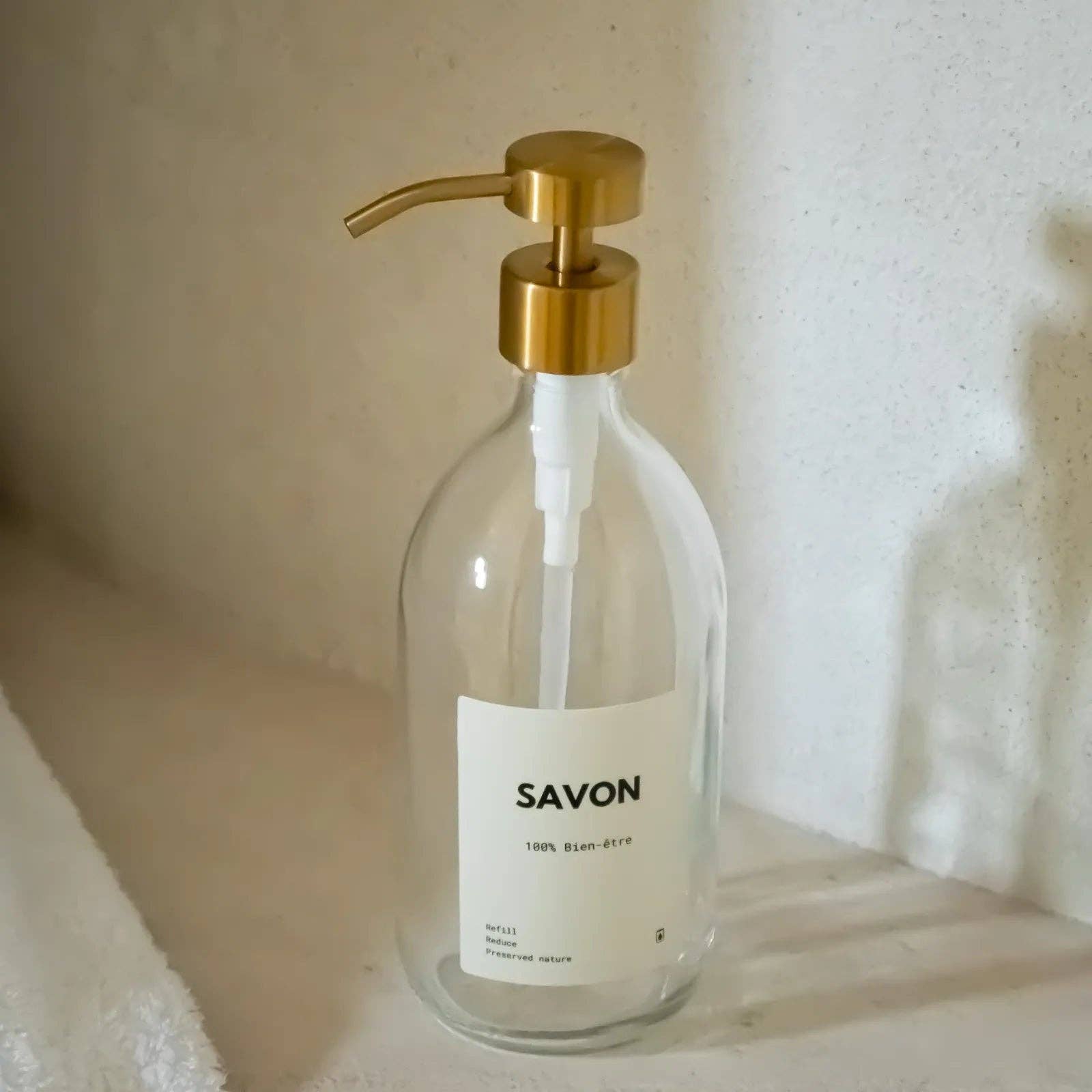 Little Pots – wholesale Soap dispenser – Clear glass soap dispenser – Stainless steel pump10