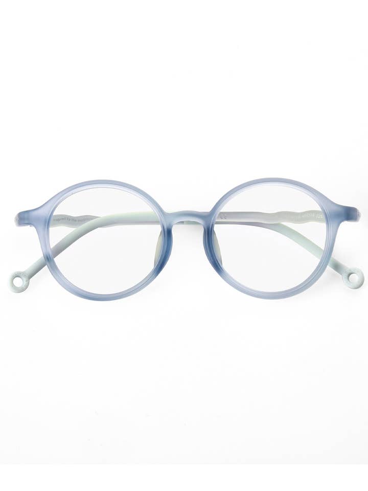 Óculos infantis ovais azul céu para 3-5 anos por atacado de Olivio & Co