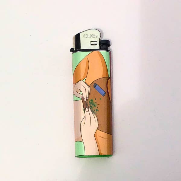 Encendedor de Arte Hecho a Mano Rollin' para venta al por mayor de Vivrant Vixen