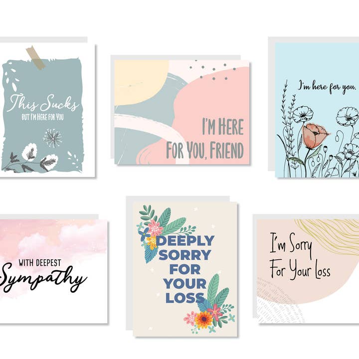 Sympathy Greeting Card Set or Single - Set #5 for wholesale by Oh, Hello Paper & Gifts