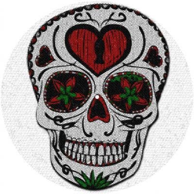 Slipmat 12"/ 7" für Plattenspieler - Skull Sugar 2 für den Großhandel von Phatmatz