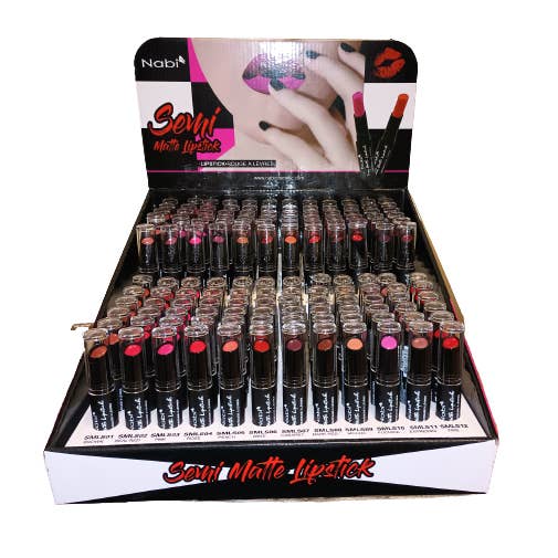Nabi Cosmetic - Wholesale Lipstick set - SMLS24-24 COLOR SEMI MATTE LIPSTICK SET
