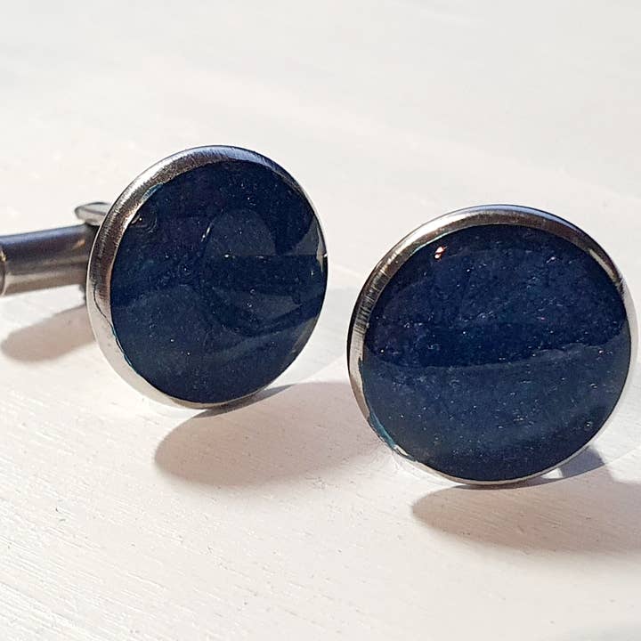 Jo Thomas Jewellery - Wholesale Cufflinks - Cufflinks with Cornish sand2