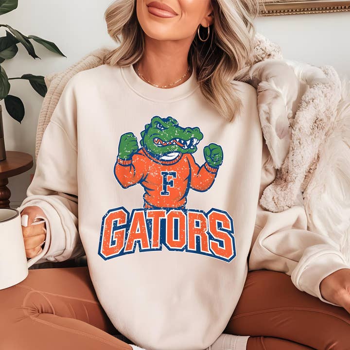 Vintage Florida Gators Retro Mascot Tee - Football Game Day for wholesale by TheKingShirt