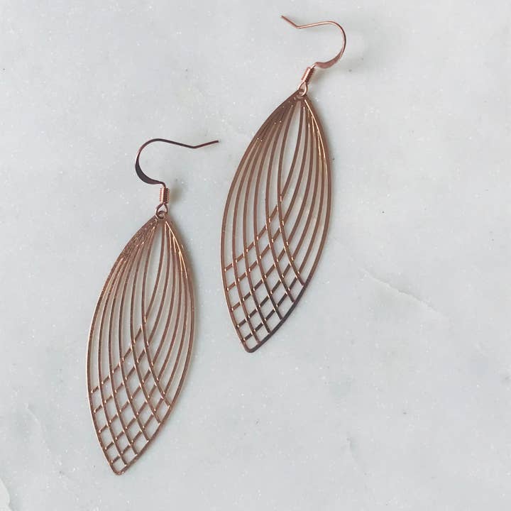 Dear Darlington - Wholesale Dangle Earrings - Lace Leaf Earrings1