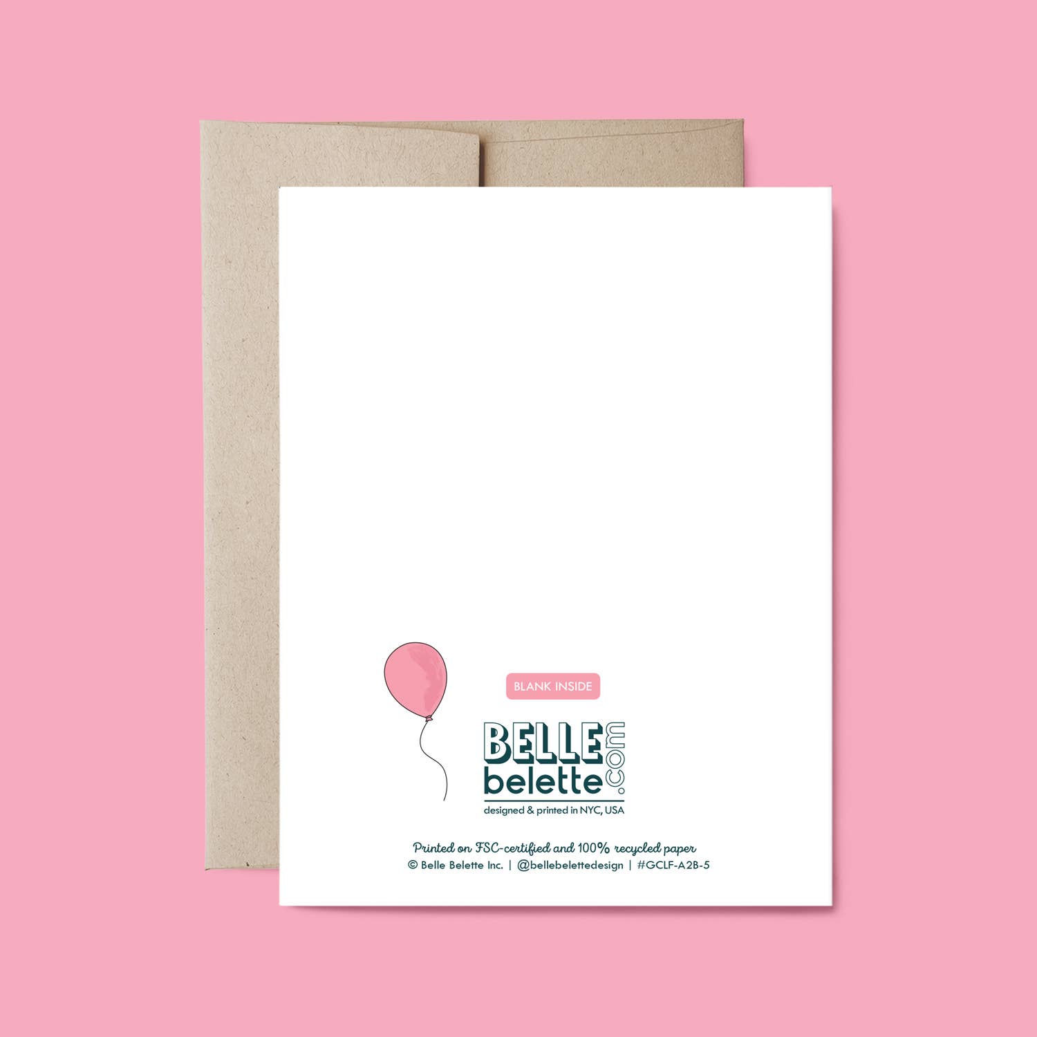Belle Belette - Wholesale Love Card - Balloon Heart Love and Friendship Card1