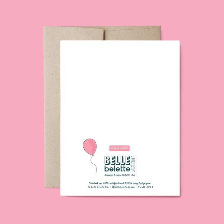 Belle Belette - Wholesale Love Card - Balloon Heart Love and Friendship Card1