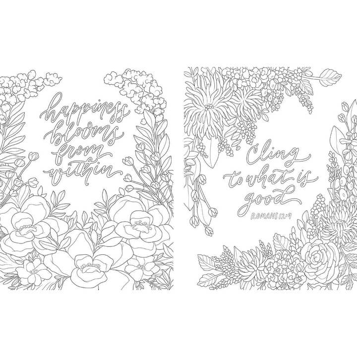 Simon & Schuster - Wholesale Coloring Book - Adult - Scriptures and Florals Coloring Book by Allison Loveall