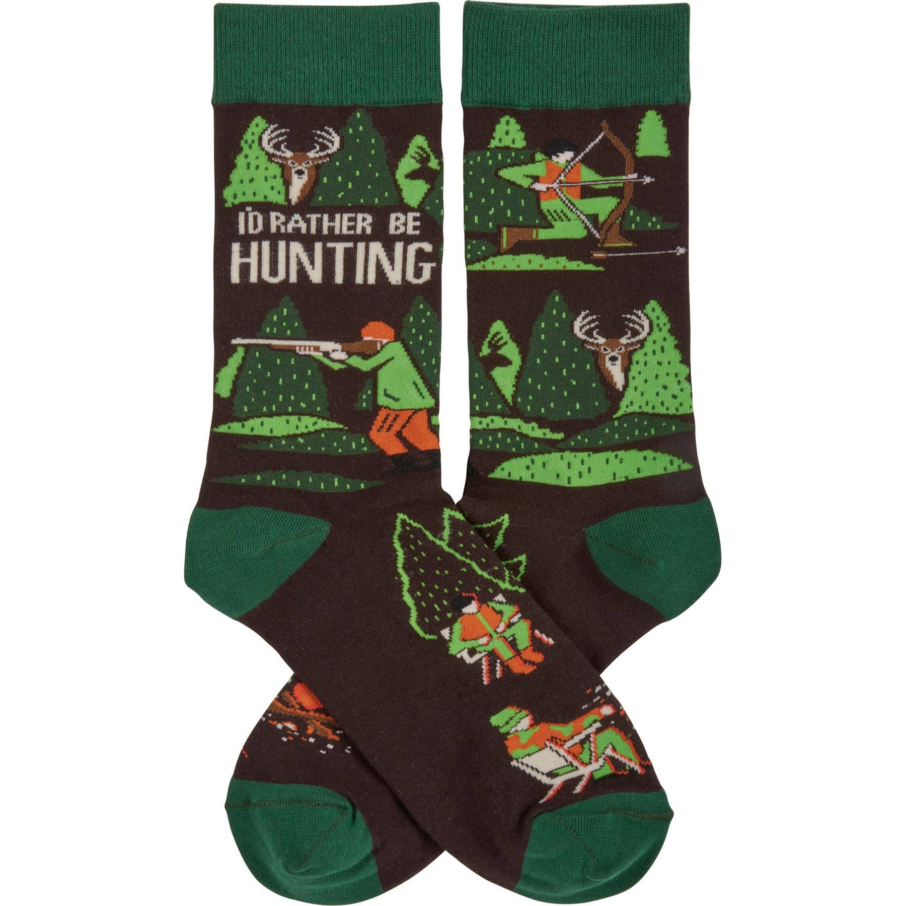 Primitives by Kathy - Wholesale Socks - Unisex - I'd Rather Be Hunting Socks1