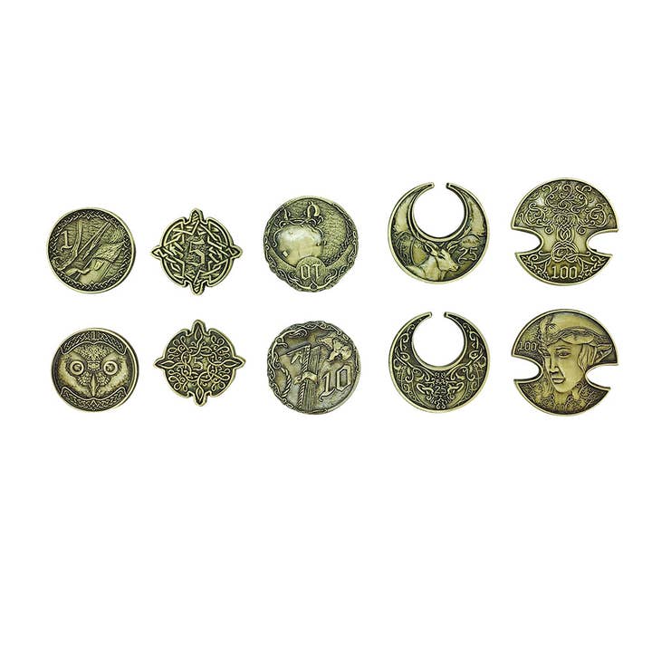 Norse Foundry - Wholesale Keepsake Coin/Token - Adventure Coins – Elven Metal Coins Elf Set of 101