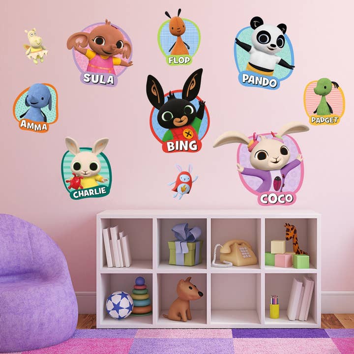Bing Wall Sticker - Characters Colour Shapes Wall Decals for wholesale by Themed
