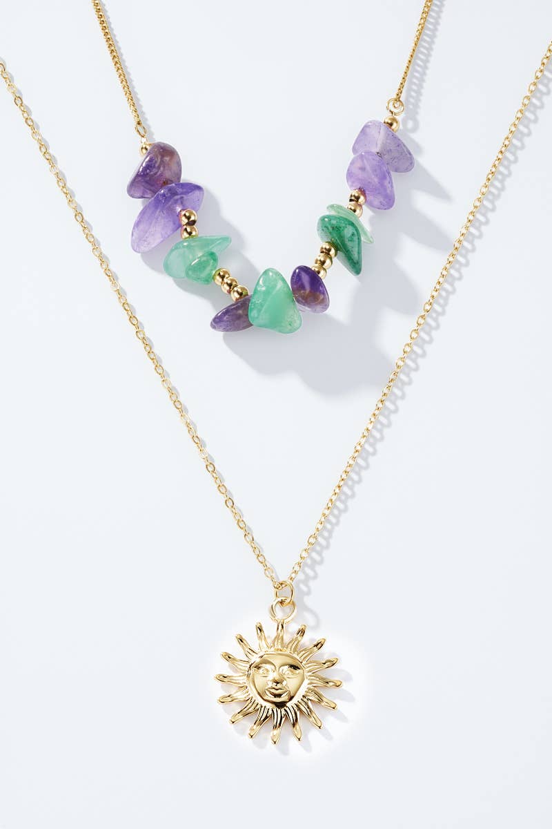 Gold Stainless steel necklaces 224AQ171 for wholesale on Faire2