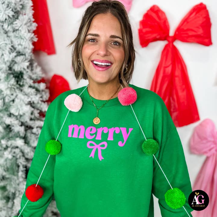 Merry for wholesale by Al + Gray Graphic Tees