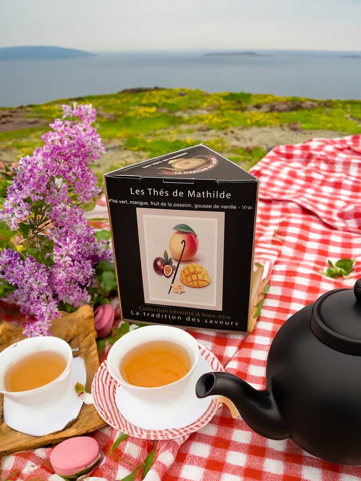 EVASIONE TROPICALE - Tè verde, mango, frutto della passione e vaniglia per la vendita all'ingrosso da parte di Les Thés de Mathilde